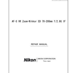 il_300x300.7732027228_krze Nikon AF-S 70-200mm f2,8D G VR - Service Manual - Repair Manual - Workshop Manual - PDF Download