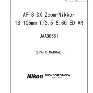 il_300x300.7732070386_sq7x Nikon AF-S DX 18-105mm f3.5-5.6 Ed Vr - Service Manual - Repair Manual - Workshop Manual - PDF Download