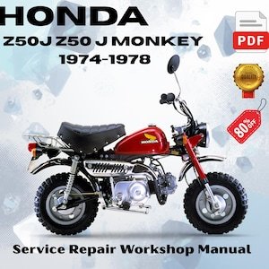 Honda Z50J Z50 J Monkey 1974-1978 Service Repair Workshop Manual