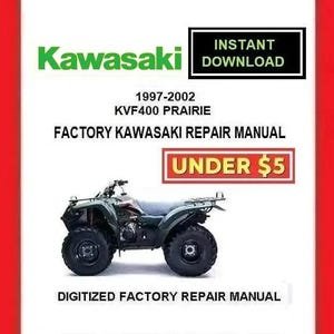 KAWASAKI KVF400 PRAIRIE 4X4 1997-2002 Factory Service Repair Manual pdf Download