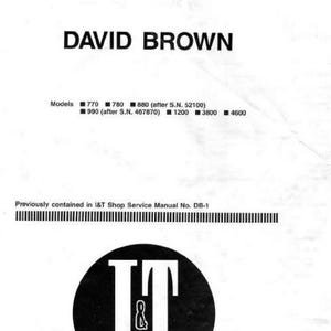 David Brown Case IH Tractor 780 880 990 1200 770 870 970 1070 1090 1170 1175 1190 1194 1290 1294 1390 1394 1490 1494 1594 1690 Shop Manual
