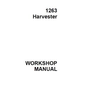 John Deere 1263 Harvester Repair Technical Manual TM1962 PDF