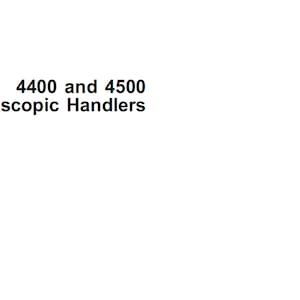 John Deere 4400 4500 Telescopic Handlers Repair Technical Manual TM4541 PDF