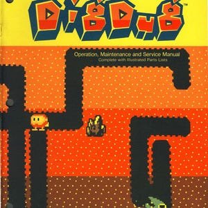 ATARI NAMCO - Dig Dug (TM-203) - 1ST Printing - Service Manual - Parts Manual - Owner manual -  Pdf Download