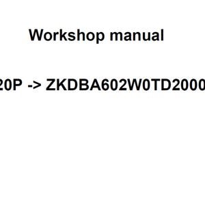 Deutz Fahr 5120P ZKDBA602W0TD20001 Tractor Workshop Service Manual PDF Digital Download