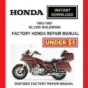 HONDA GL1200 GOLDWING 1983-1987 Factory Service Repair Manual pdf Download