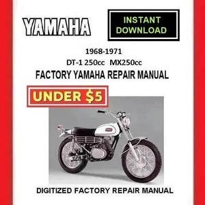 1968-1971 YAMAHA DT-1A B C S E MX250cc Factory Service Repair Manual pdf Download