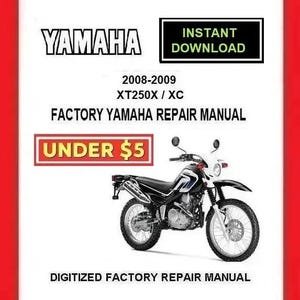 2008-2009 YAMAHA XT250 X XT250 XC Factory Service Repair Manual pdf Download