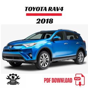 2018 Toyota RAV4 Owner’s Manual PDF – Official Factory User Guide – Instant Digital Download