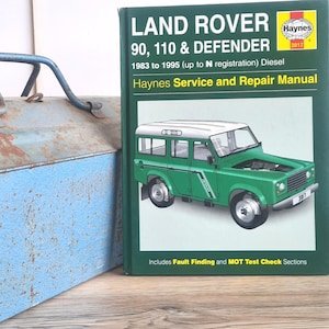 Haynes Land Rover Workshop Manual | Land Rover 90, 110 & Defender Owners Manual | Hardback Book | Birthday Gift | Car Memorabilia |
