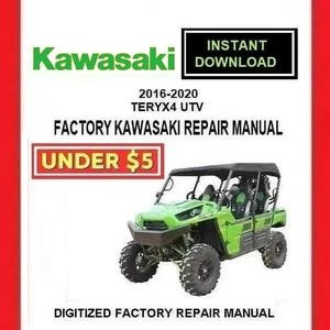 2016-2020 KAWASAKI TERYX 4 UTV Factory Service Repair Manual pdf Download