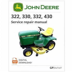 John Deere 322, 330, 332, 430 Tractor Service Repair Manual (PDF Download)
