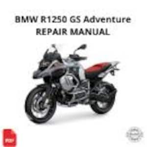 Bmw R1250 Gs Adventure Service Manual Maintenance Repair - PDF INSTANT DOWNLOAD