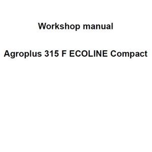 Deutz Fahr Agroplus 315 F Ecoline Compact Tractor Workshop Service Manual PDF Digital Download