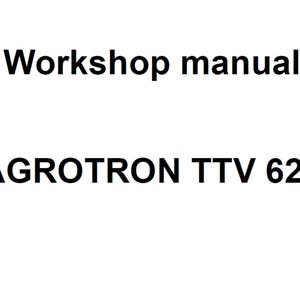 Deutz Fahr Agrotron TTV 620 Tractor Workshop Service Manual PDF Digital Download