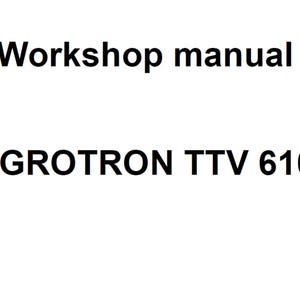 Deutz Fahr Agrotron TTV 610 Tractor Workshop Service Manual PDF Digital Download
