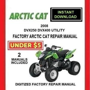 2008 ARCTIC CAT DVX250 / DVX400 / UTILITY Factory Service Repair Manual pdf Download