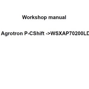 Deutz Fahr 6160.4 Agrotron P-Cshift WSXAP70200LD50010 Tractor Workshop Service Manual PDF Digital Download