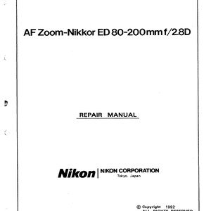 il_300x300.7779668335_bzia Nikon AF 80-200mm f2.8D - Service Manual - Repair Manual - Workshop Manual - PDF Download