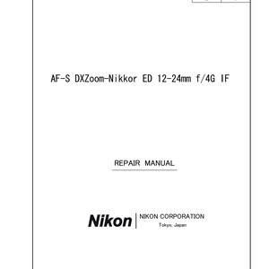 il_300x300.7779993673_8koe Nikon AF-S DX 12-24mm f4D G - Service Manual - Repair Manual - Workshop Manual - PDF Download
