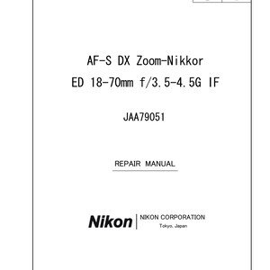 il_300x300.7780005709_dyji Nikon AF-S DX 18-70mm f3,5-4,5D G - Service Manual - Repair Manual - Workshop Manual - PDF Download