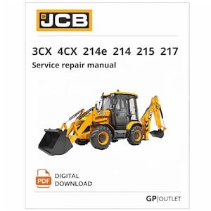 JCB 3CX 4CX 214 215 217 Service Repair Manual (PDF Download)