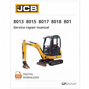 JCB 8013 8015 8017 8018 801 Service Repair Manual (PDF Download)