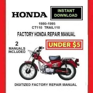 HONDA TRAIL 110 CT110 1980-1995 Factory Service Repair Manual pdf Download