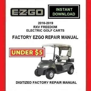 2017 EZGO RXV Freedom Electric Golf Cart Service Repair Manual pdf Download