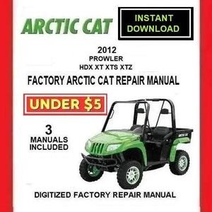 2012 ARCTIC CAT PROWLER Factory Service Repair Manuals pdf Download