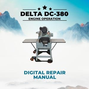 Delta DC-380 15 Inch Planer Instruction Manual, Delta DC380 Parts Manual, Wood Planer Service Repair Guide, Maintenance Manual PDF