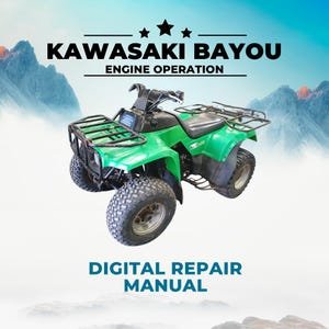 Kawasaki Bayou 220 KLF220 ATV Service Repair Manual 1988-2002, Workshop Maintenance Manual, Engine Troubleshooting Guide PDF