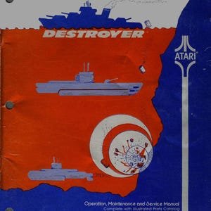 ATARI - DESTROYER (TM-106) - 1ST Printing - Service Manual - Parts Manual - Owner manual -  Pdf Download