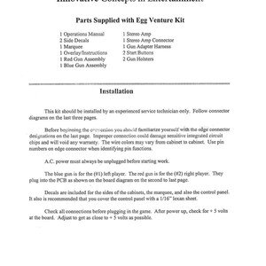 ICE - EGG VENTURE - Service Manual - Parts Manual - Owner manual -  Pdf Download