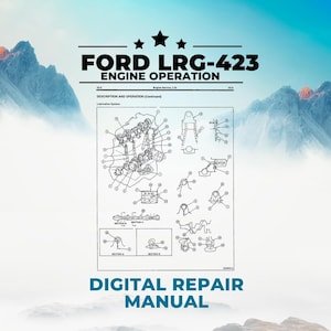 Ford LRG-423 Engine Workshop Repair Manual PDF, Ford Industrial LRG423 Service Manual, Engine Technical Repair Guide, Instant Download