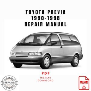il_300x300.7792031992_eeox 1990-1998 Toyota Previa Repair Manual, Workshop Service Manual, Instant PDF Download