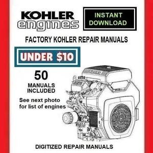 KOHLER ENGINE factory service and repair manuals pdf download