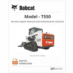 Bobcat T550 Service Repair Maintenance Manual – Compact Track Loader Workshop Guide (PDF Download)