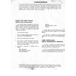 Harley-Davidson-1959-69 FL Electra Duo - Service Manual  - Service Manual - Parts Manual - Owner manual -  Pdf Download