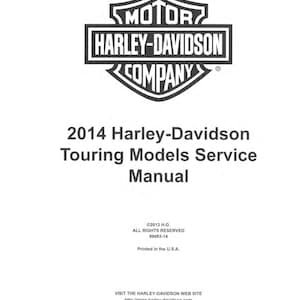 Harley Davidson 2014 - Service Manual - Parts Manual - Owner manual - Pdf Download