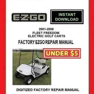 il_300x300.7805483869_bdmk 2001-2008 EZGO Fleet Freedom PDS Electric Golf Carts Service Repair Manual pdf Download