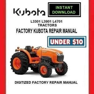 KUBOTA L3301 L3901 L4701 Tractors Workshop Service Repair Manual pdf Download