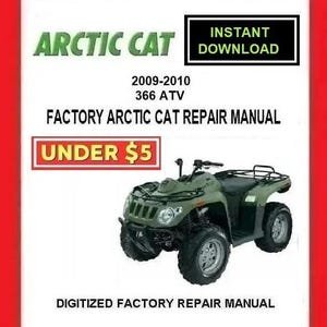 2009-2010 ARCTIC CAT 366 ATV Factory Service Repair Manual pdf Download