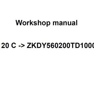 Deutz Fahr 5120 C ZKDY560200TD10001 Tractor Workshop Service Manual PDF Digital Download