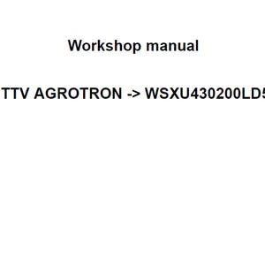 Deutz Fahr 6160 TTV Agrotron WSXU430200LD50001 Tractor Workshop Service Manual Plus Agrosky Imonitor 2.0 PDF Digital Download