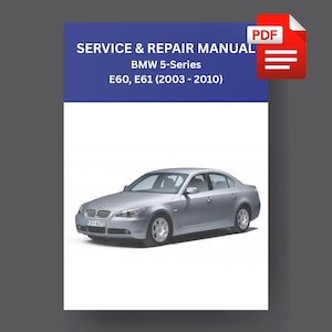 BMW 5-Series E60 E61 Service Repair Manual (2003-2010) (PDF)