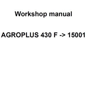 Deutz Fahr Agroplus 430 F 15001 Tier 3 Tractor Workshop Service Manual PDF Digital Download