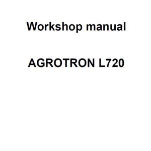 Deutz Fahr Agrotron L720 Tractor Workshop Service Manual PDF Digital Download