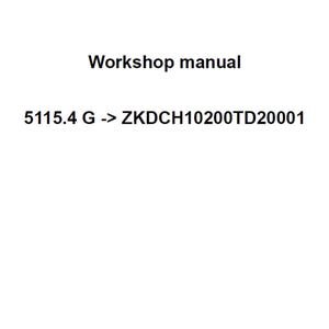 Deutz Fahr 5115.4 G ZKDCH10200TD20001 Tractor Workshop Service Manual PDF Digital Download