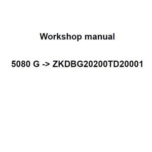 Deutz Fahr 5080 G ZKDBG20200TD20001 Tractor Workshop Service Manual PDF Digital Download